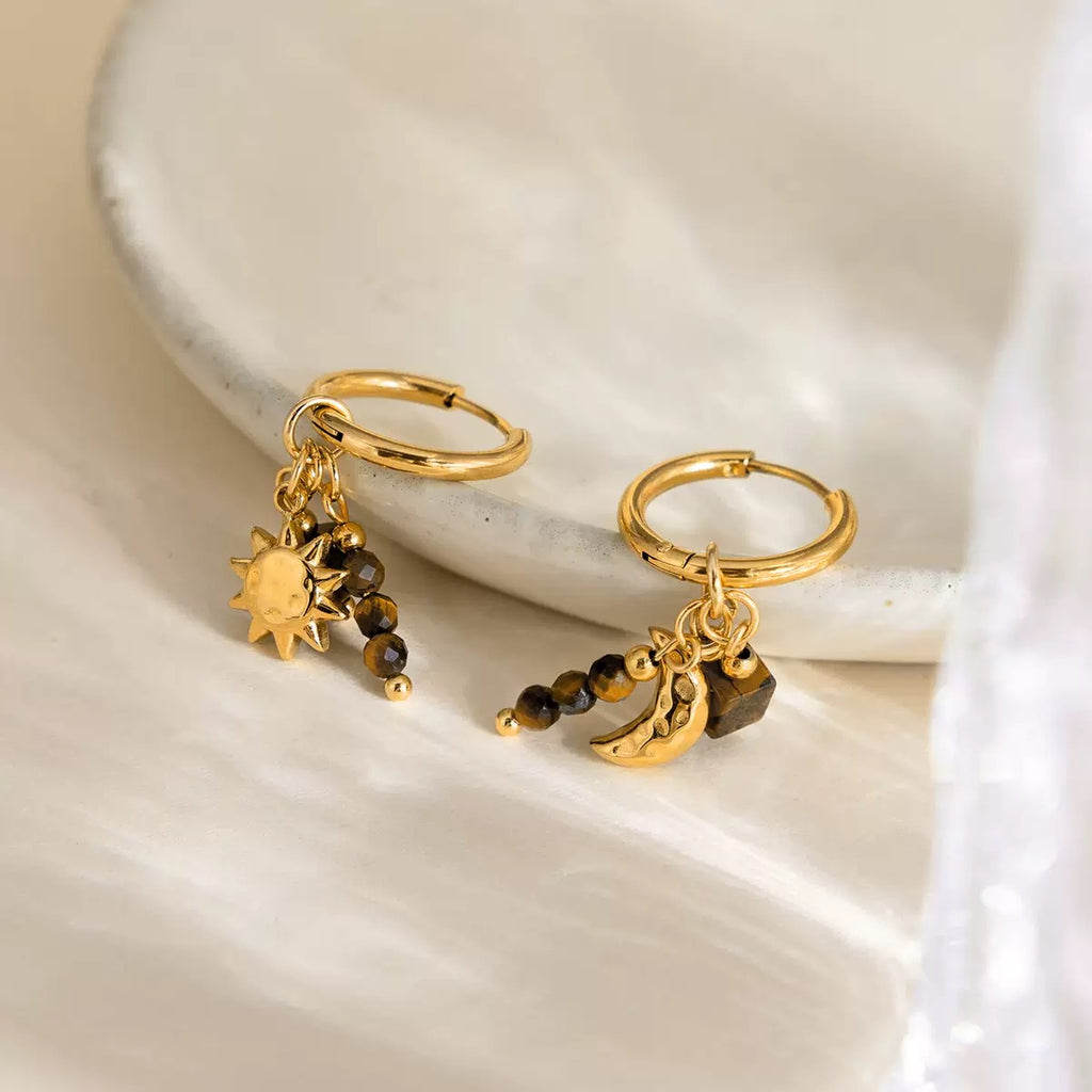 Boucles d'Oreilles de luxe plaqué or OGN121
