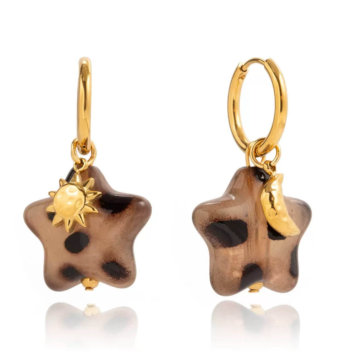 Boucles d'Oreilles de luxe plaqué or OGN122
