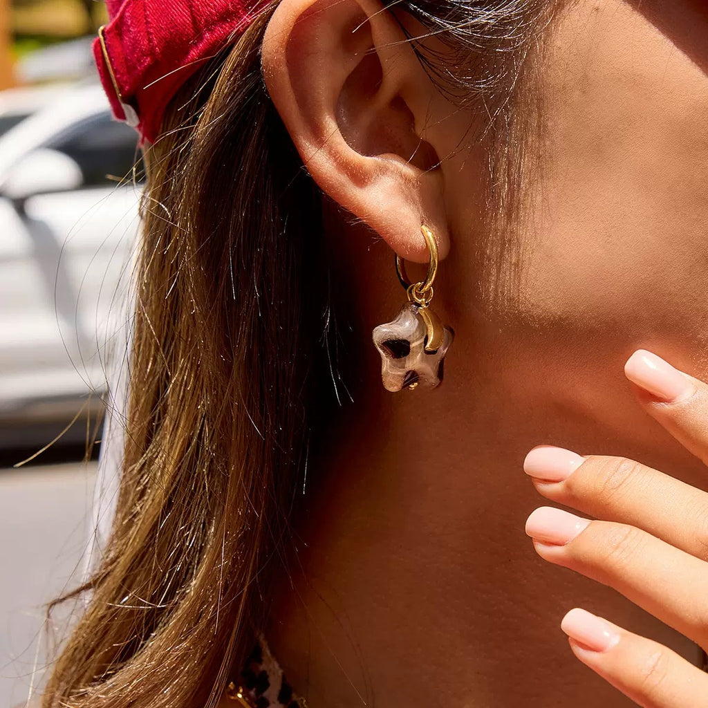 Boucles d'Oreilles de luxe plaqué or OGN122