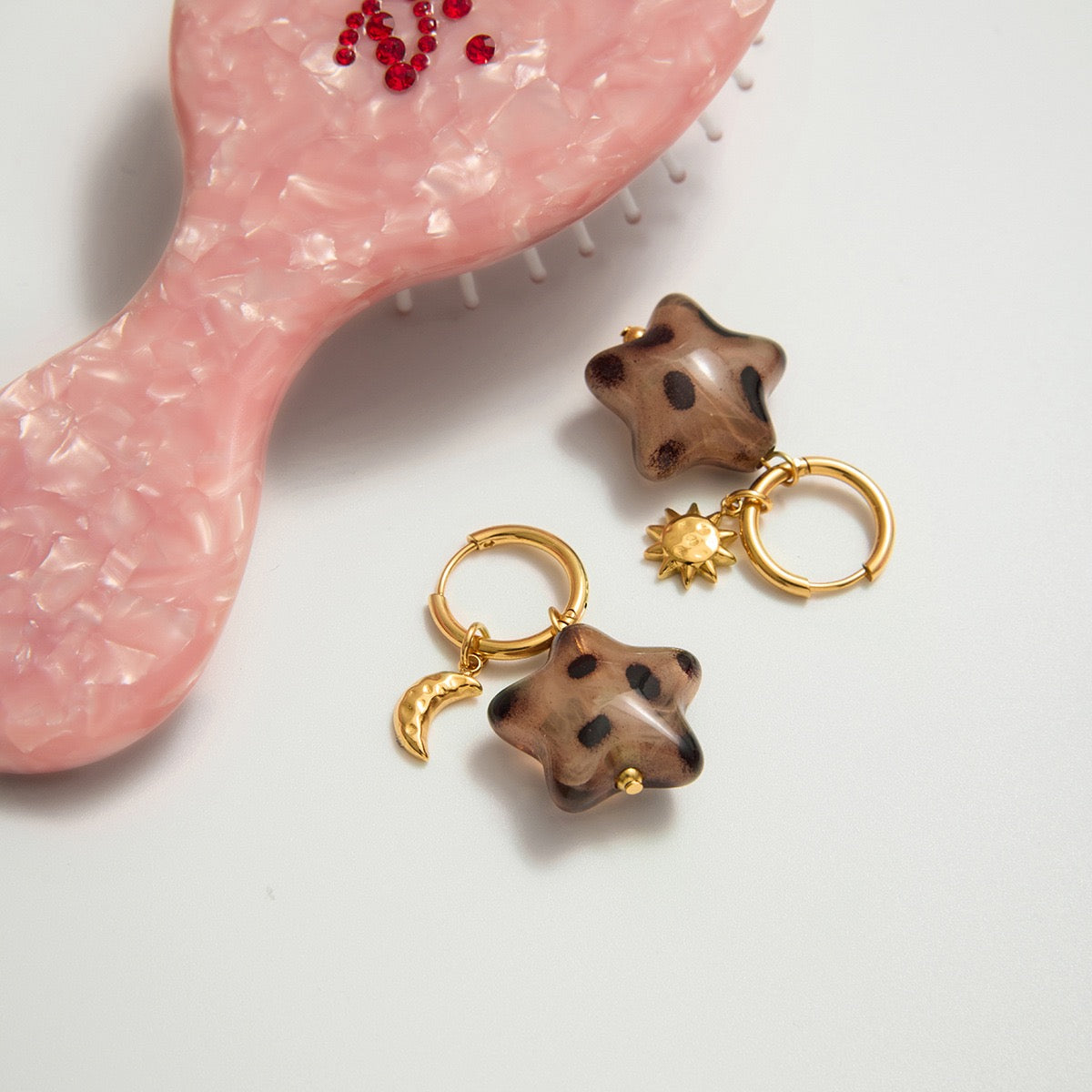 Boucles d'Oreilles de luxe plaqué or OGN122