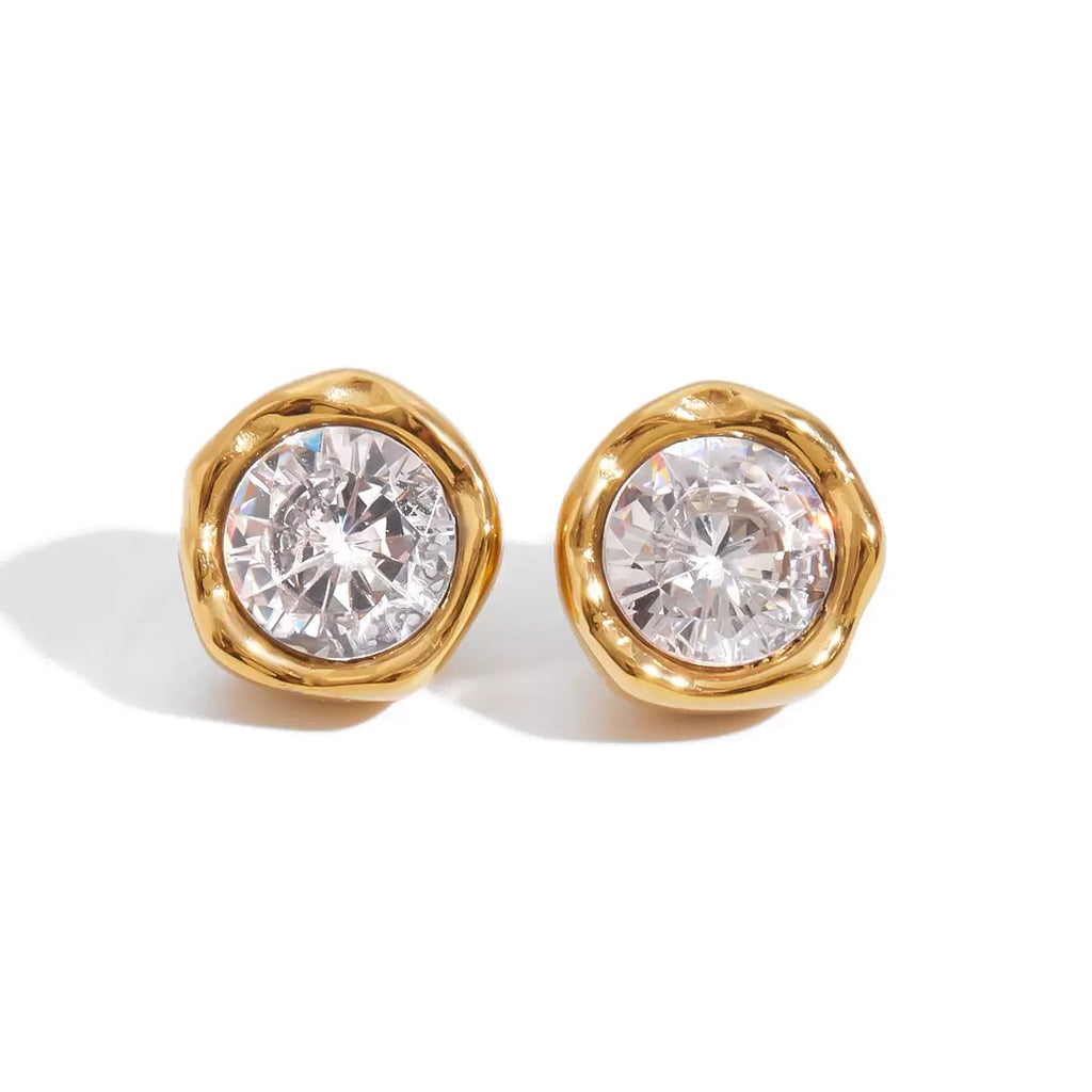 Boucles d'Oreilles de luxe plaqué or OGN123