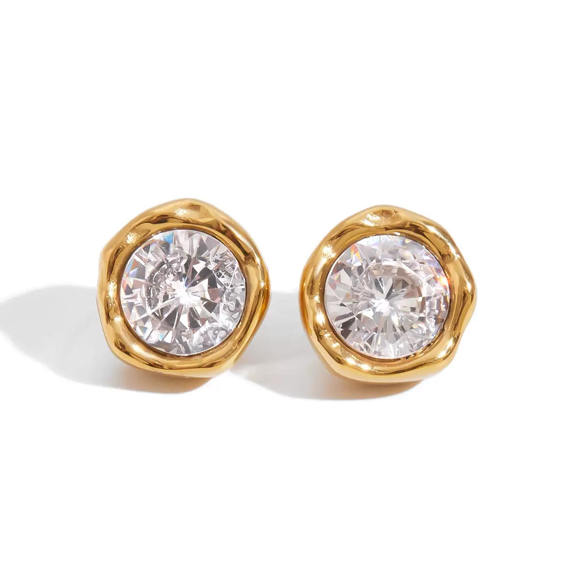 Boucles d'Oreilles de luxe plaqué or OGN123