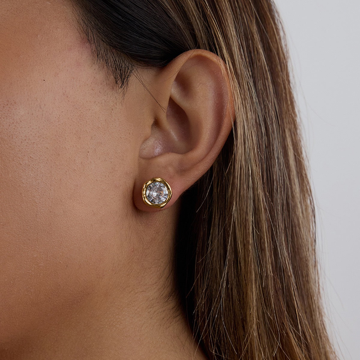Boucles d'Oreilles de luxe plaqué or OGN123