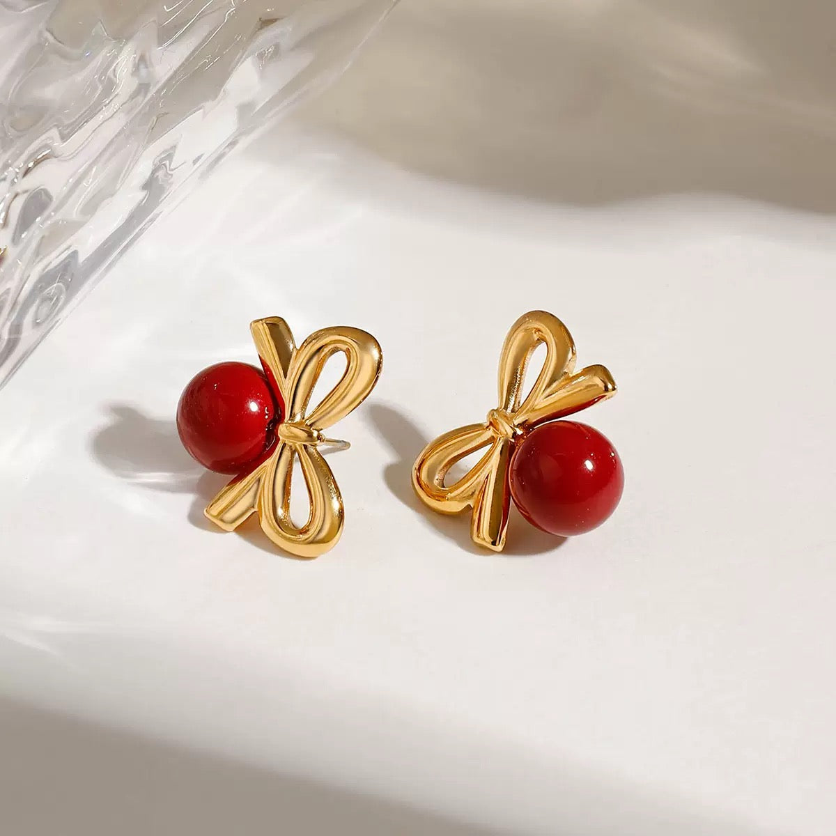 Boucles d'Oreilles de luxe plaqué or OGN127