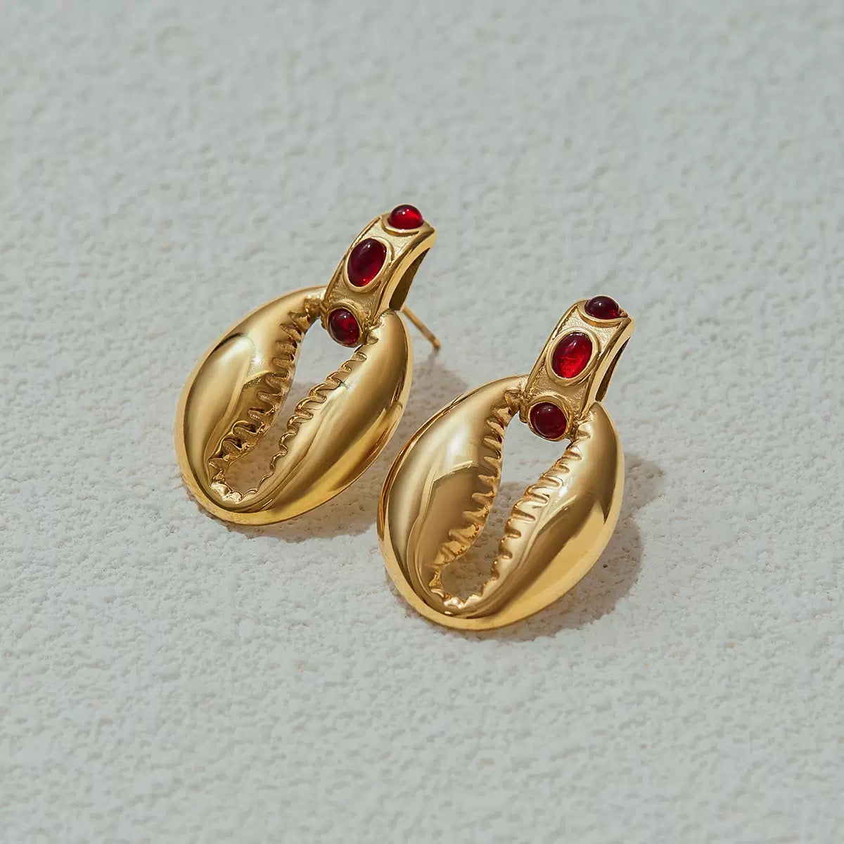 Boucles d'Oreilles de luxe plaqué or OGN128