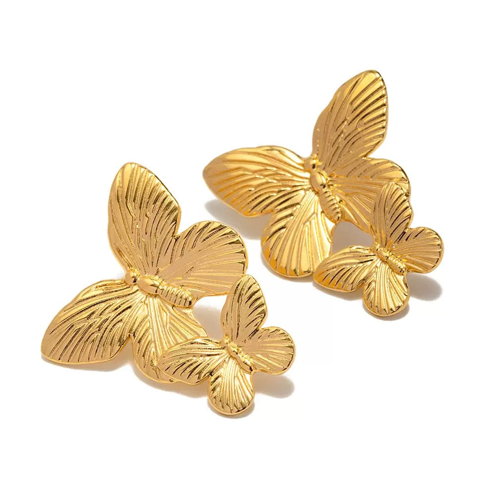 Boucles d'Oreilles de luxe plaqué or OGN129