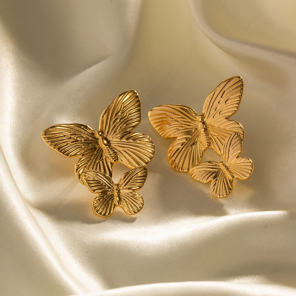 Boucles d'Oreilles de luxe plaqué or OGN129