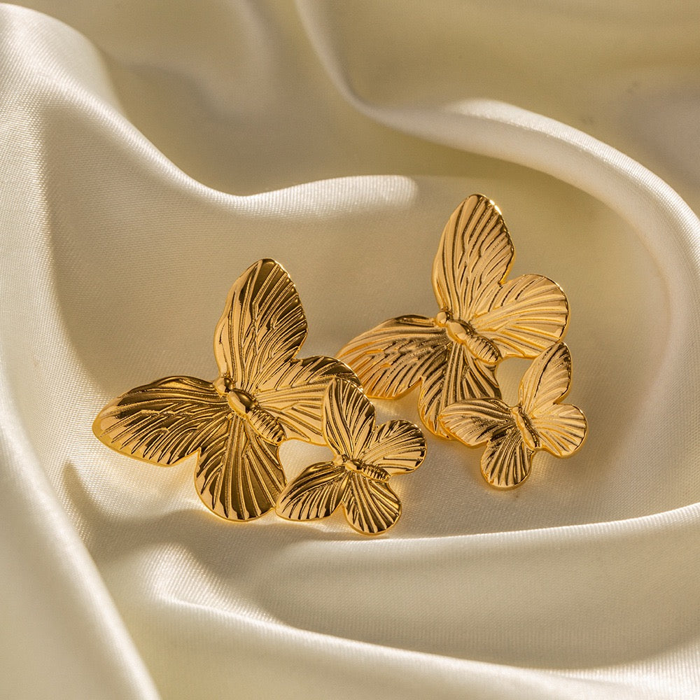 Boucles d'Oreilles de luxe plaqué or OGN129