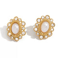 Boucles d'Oreilles de luxe plaqué or OGN130