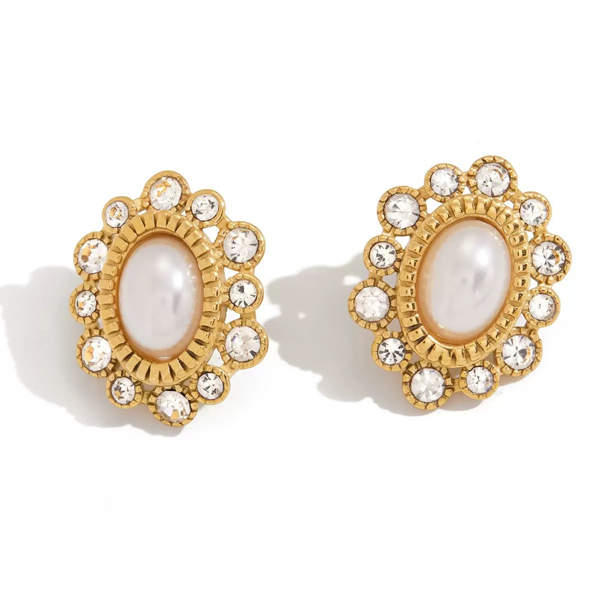 Boucles d'Oreilles de luxe plaqué or OGN130