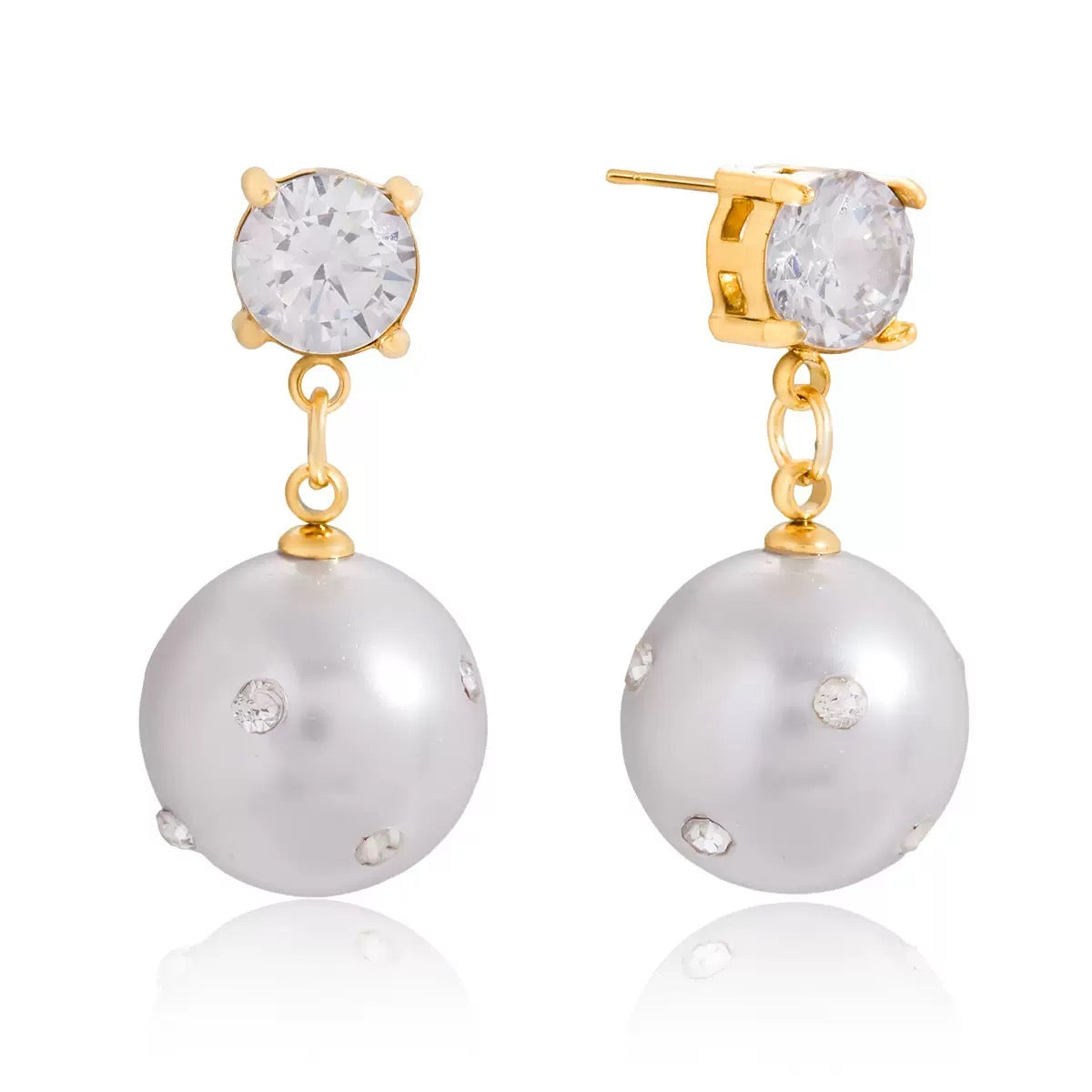 Boucles d'Oreilles de luxe plaqué or OGN131