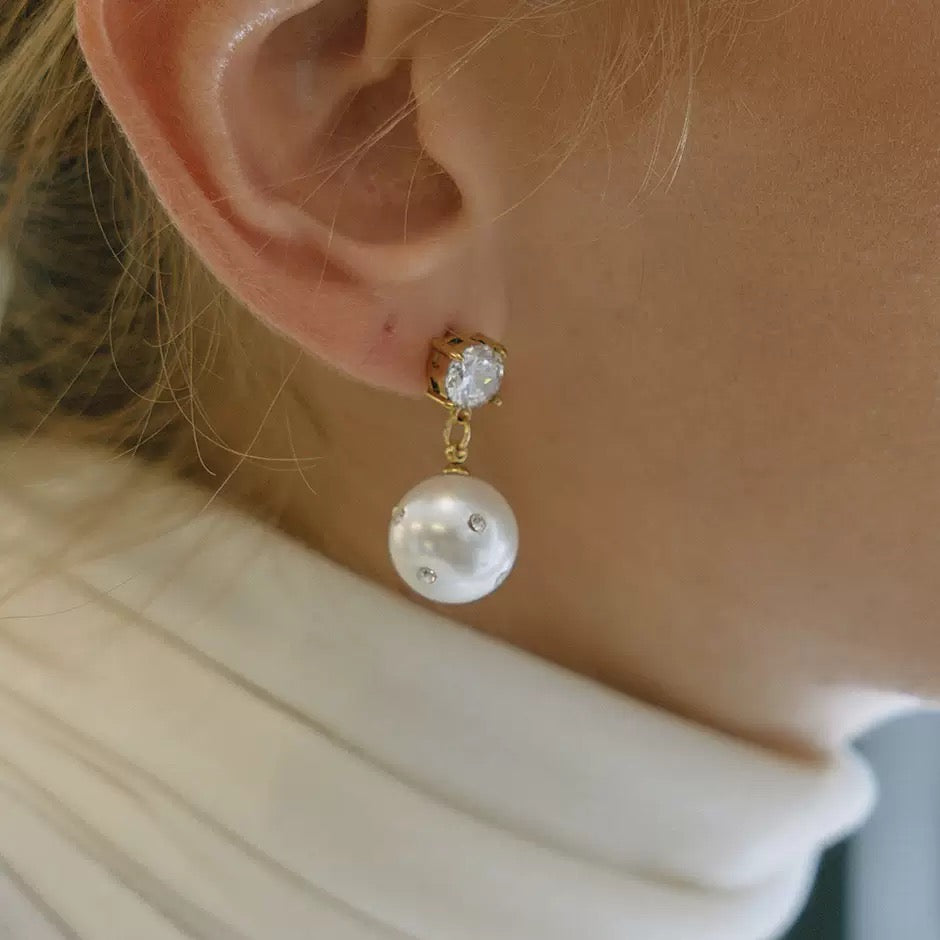 Boucles d'Oreilles de luxe plaqué or OGN131