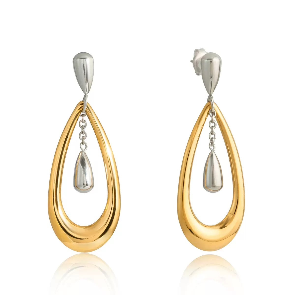 Boucles d'Oreilles de luxe plaqué or OGN132