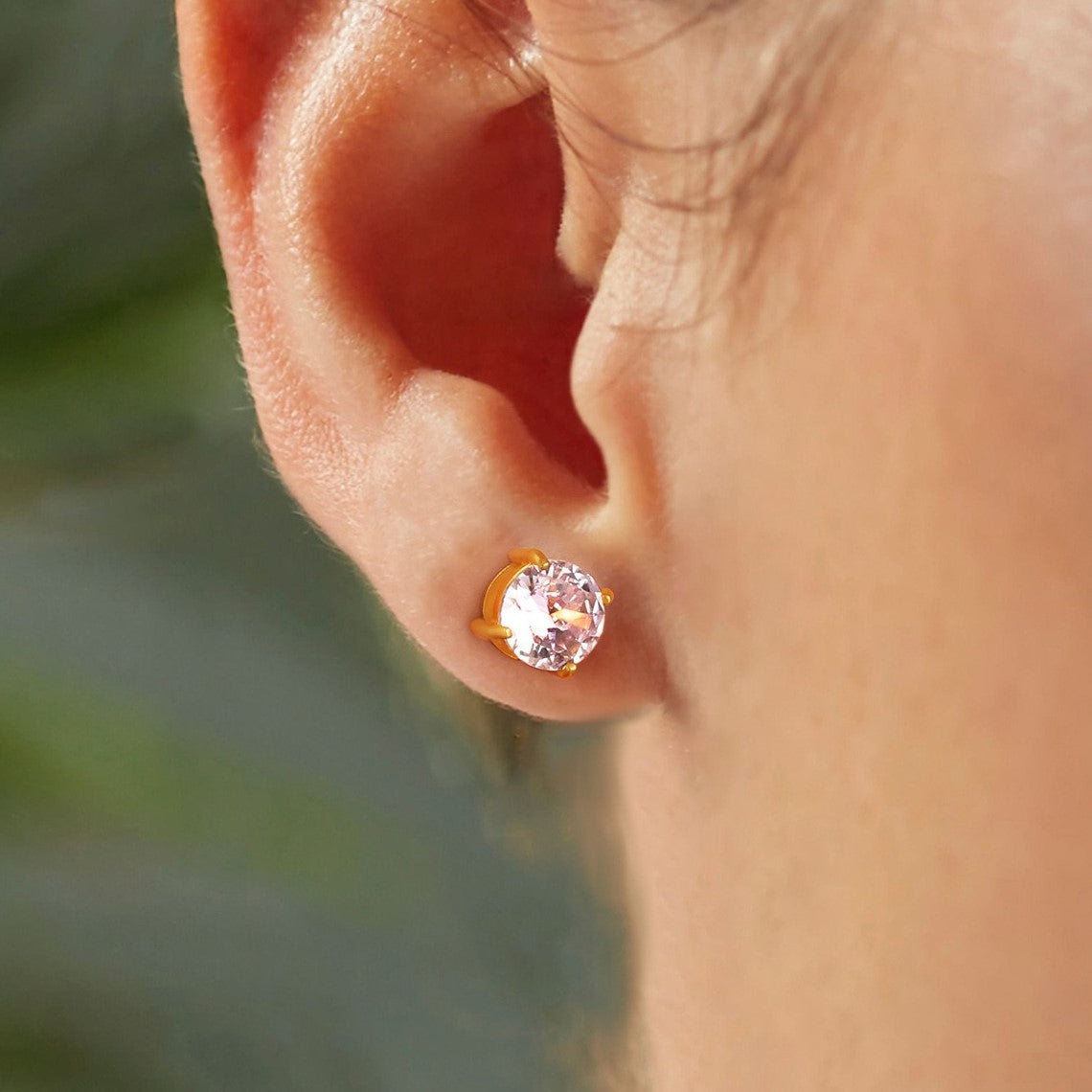 Boucles d'Oreilles Clous Ronds Brillants OGN134-1