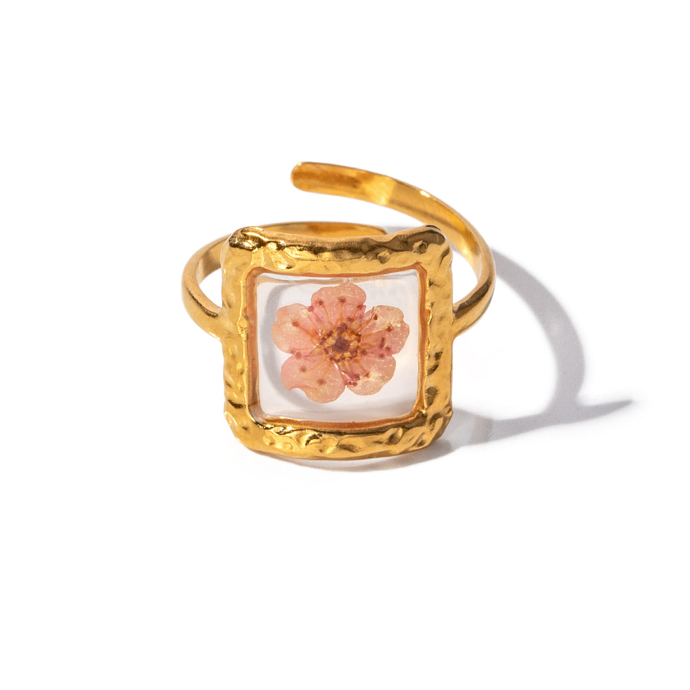 Bague en fleurs éternelles RGEF002