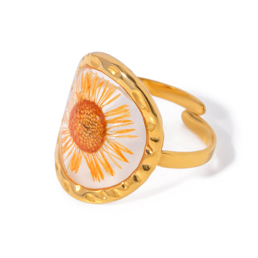 Bague en fleurs éternelles RGEF007