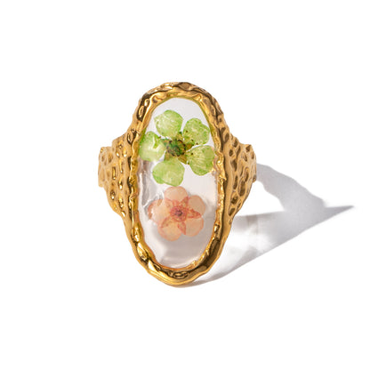Bague en fleurs éternelles RGEF008