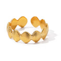 Bague de luxe plaqué or RGN074