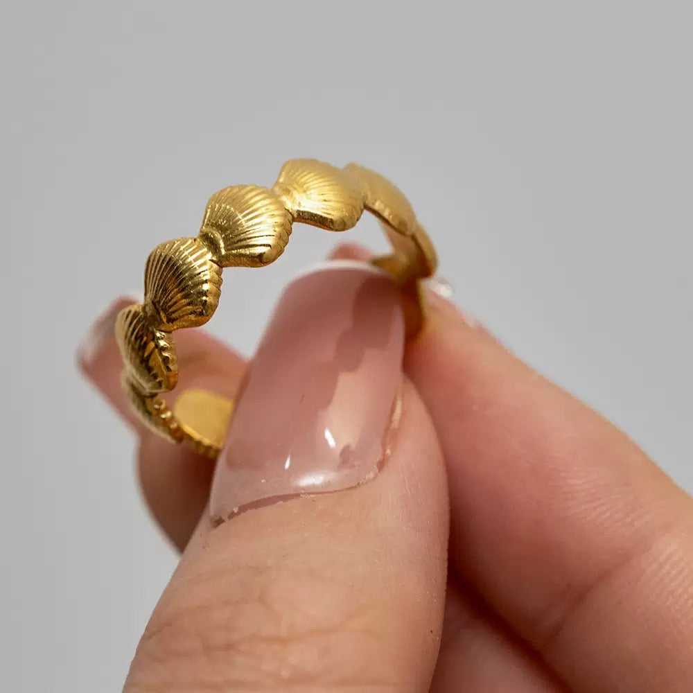 Bague de luxe plaqué or RGN074