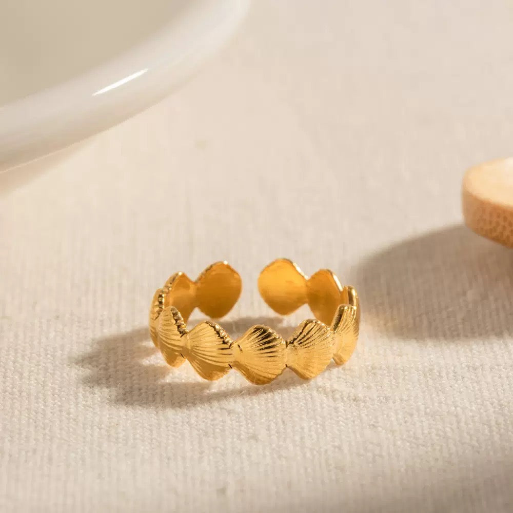 Bague de luxe plaqué or RGN074
