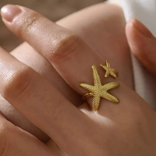 Bague de luxe plaqué or RGN075