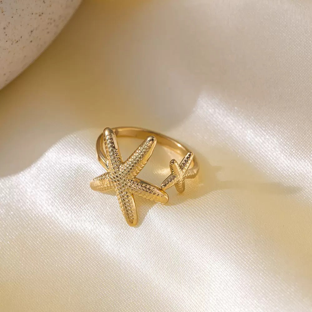 Bague de luxe plaqué or RGN075