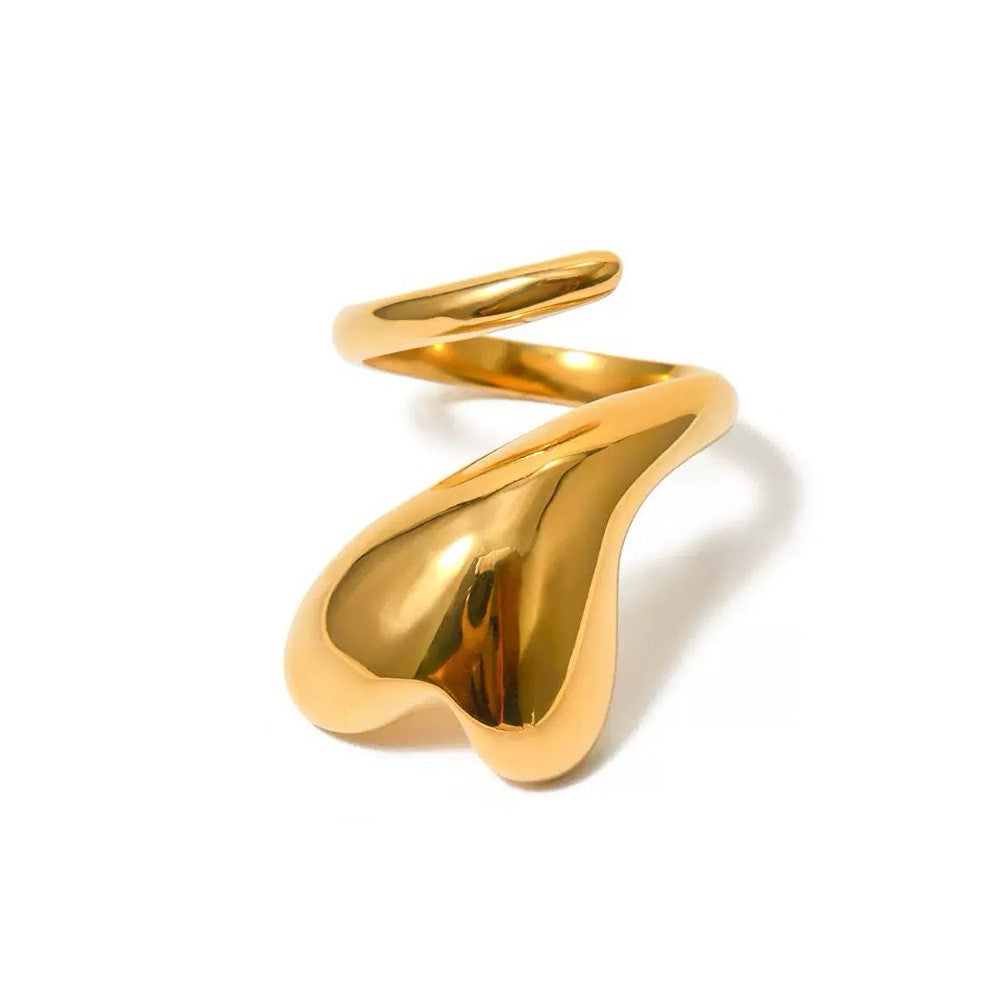 Bague de luxe plaqué or RGN077-1