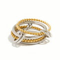 Bague de luxe plaqué or RGN080
