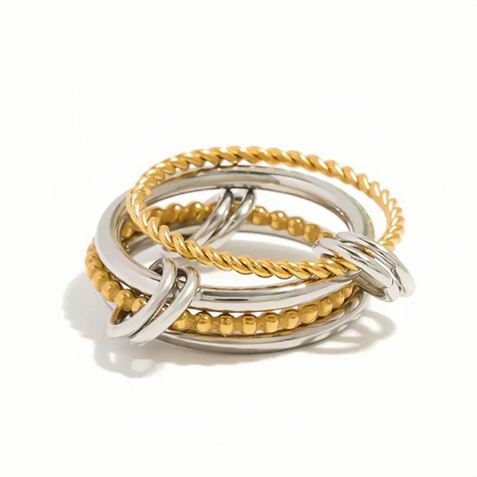 Bague de luxe plaqué or RGN080
