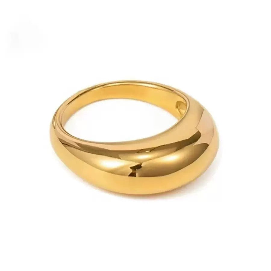 Bague de luxe plaqué or RGN081-1