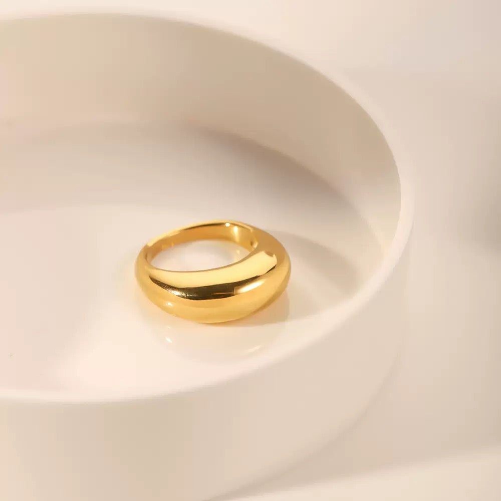 Bague de luxe plaqué or RGN081-1