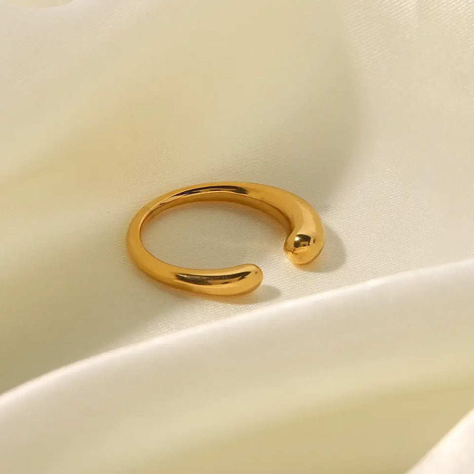 Bague de luxe plaqué or RGN082-1