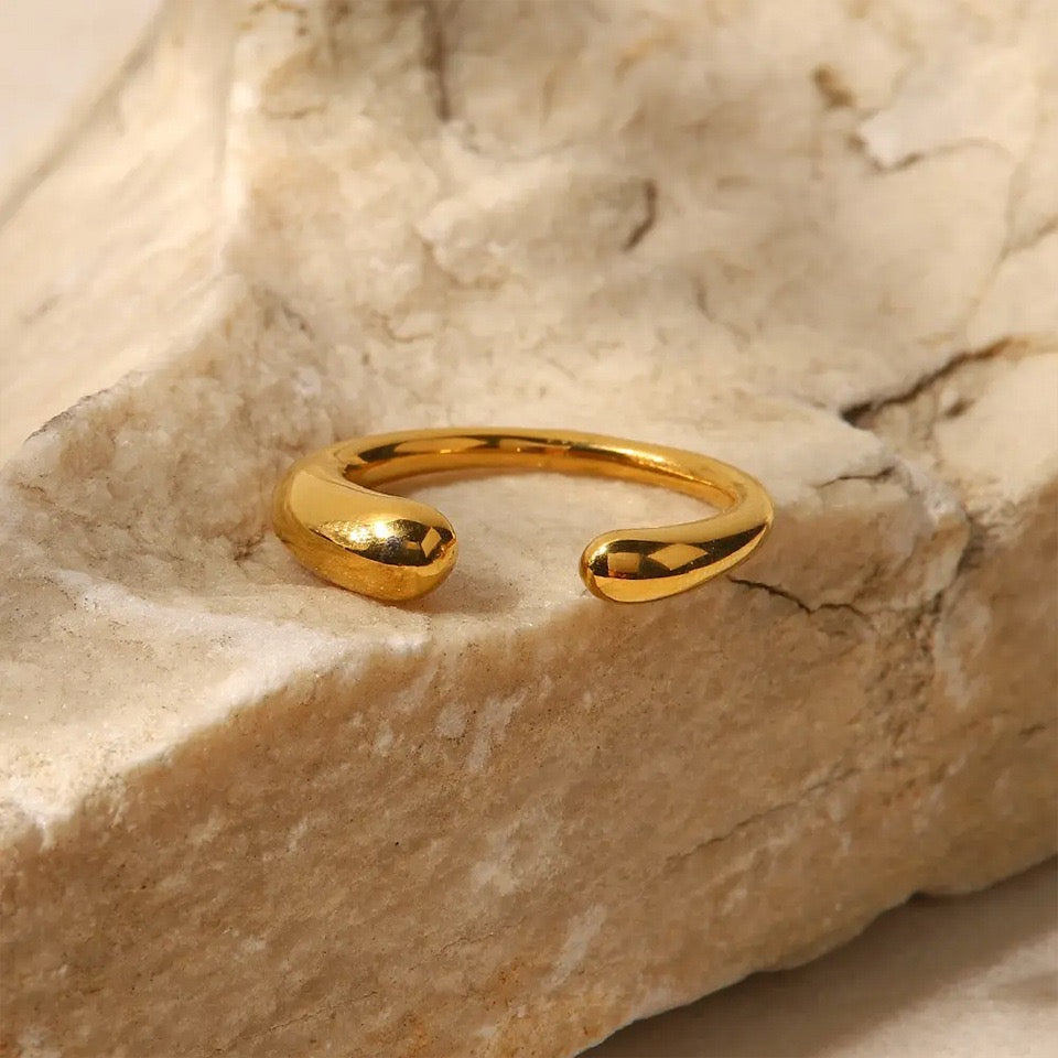 Bague de luxe plaqué or RGN082-1
