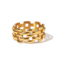 Bague de luxe plaqué or RGN083-1