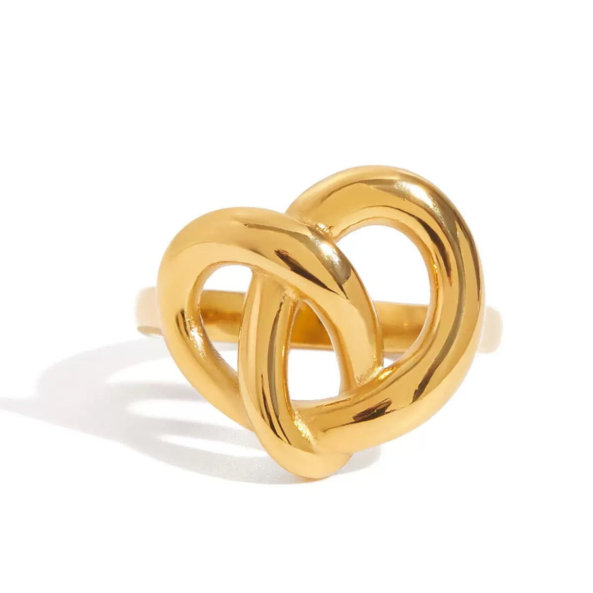 Bague de luxe plaqué or RGN084
