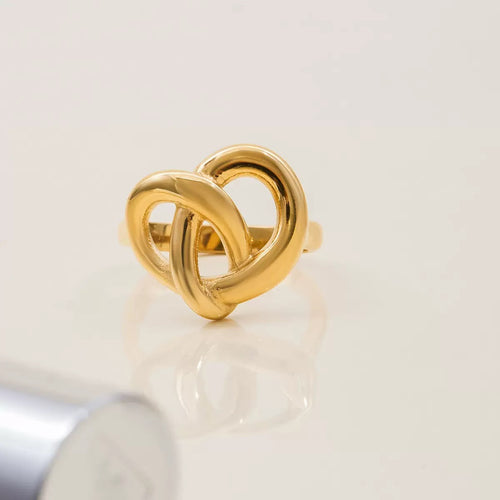 Bague de luxe plaqué or RGN084