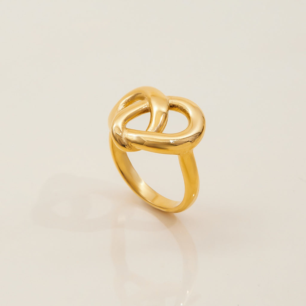 Bague de luxe plaqué or RGN084