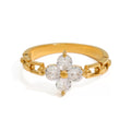Bague de luxe plaqué or RGN085