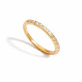 Bague de luxe plaqué or RGN090