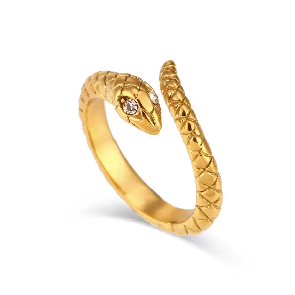 Bague de luxe plaqué or RGN092