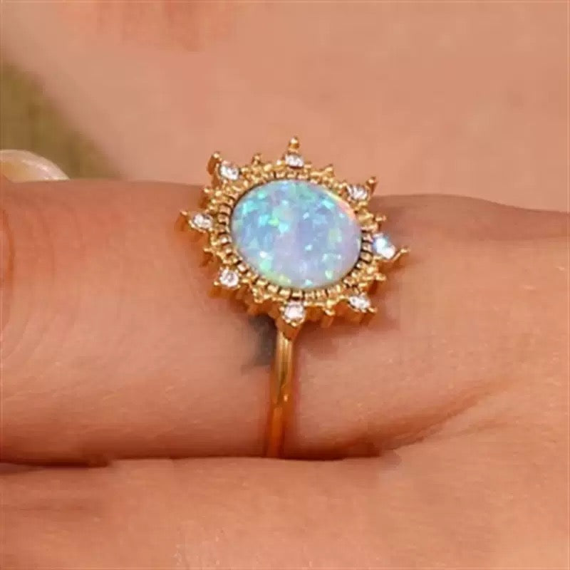 Bague Étoile Opaline RGN097
