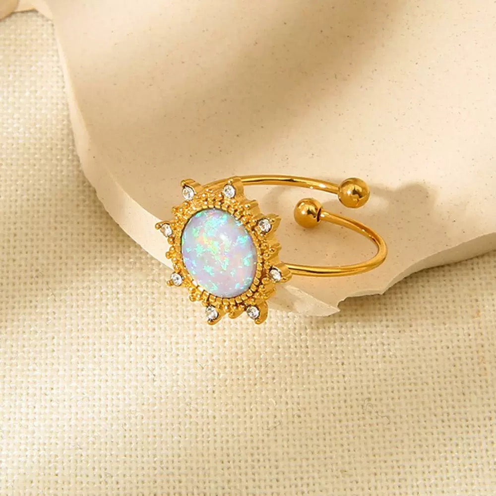 Bague Étoile Opaline RGN097