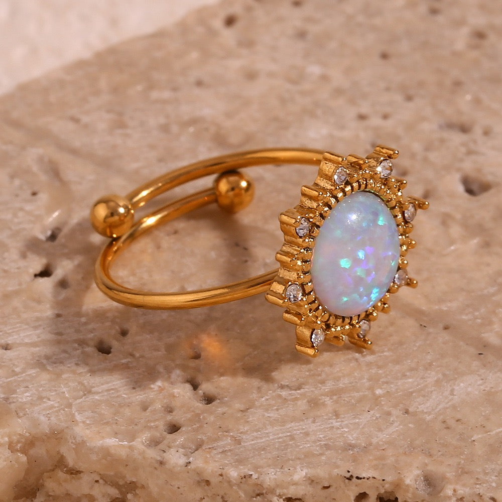 Bague Étoile Opaline RGN097