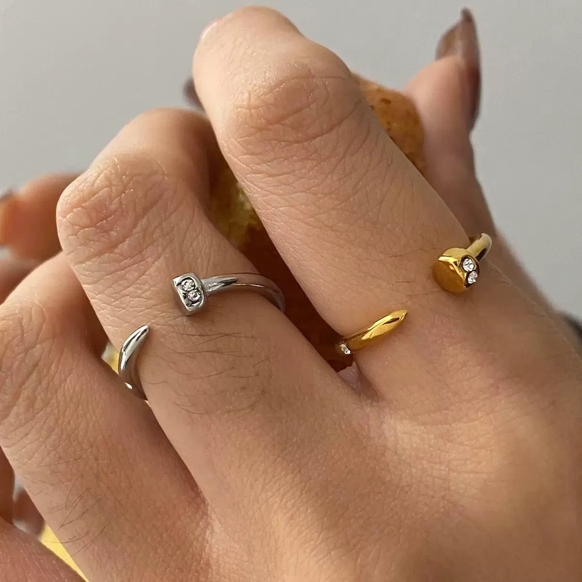Bague de luxe plaqué or RSN001